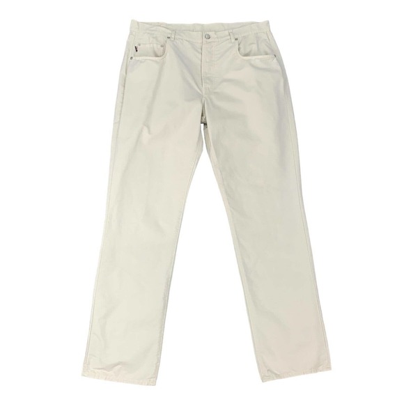 Hackett Pants Hackett London Pants Mens 38 Cream Straight Leg